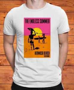 Vintage Postcard The Endless Summer Hermosa Beach California Retro Super Soft T-shirt