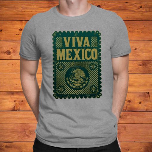 Viva Mexico Banderin Retro Mexican Super Soft Shirt