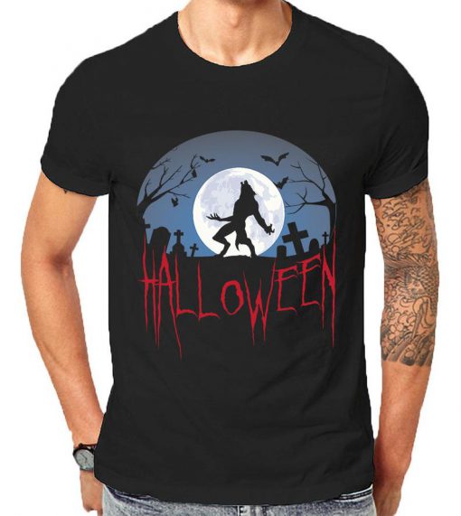 Werewolf Full Moon Howl Comedy Horror Halloween Funny Sarcasm Tops And Tees For Lovers Of Scary Movies And Greatest T-Shirts