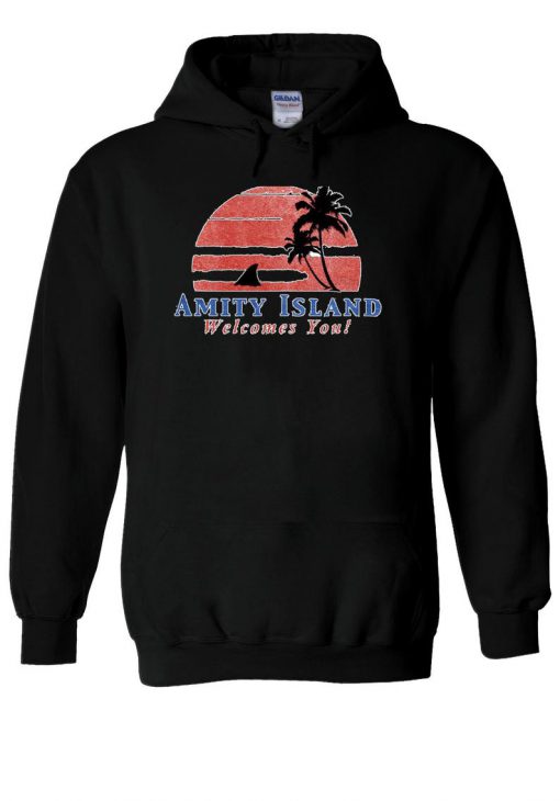 Amity Island Welcomes You Jaws Retro Movie Hoodie