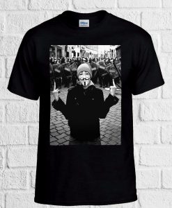 Anonymous Vendetta Protest Funny T Shirt