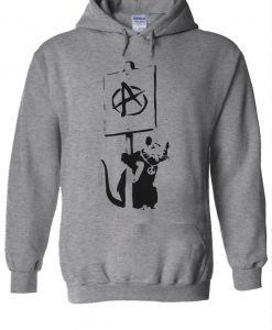 Banksy Anarchy Rat Art Hoodie