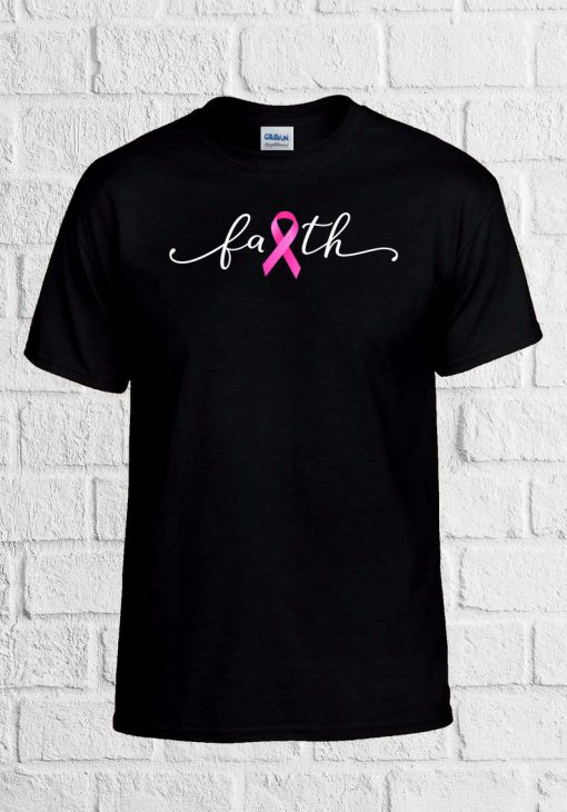 Breast Cancer Pink Ribbon Think Pink Awareness Support T Shirt