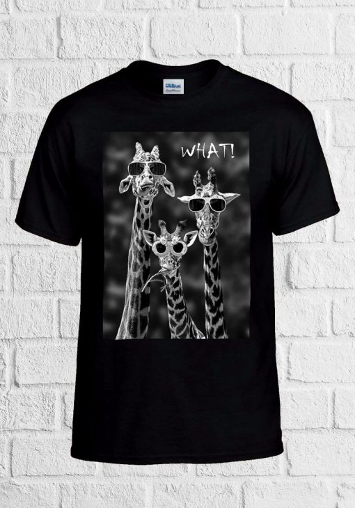 Cool Giraffes Nerd Cool What Novelty T Shirt Men Women Unisex