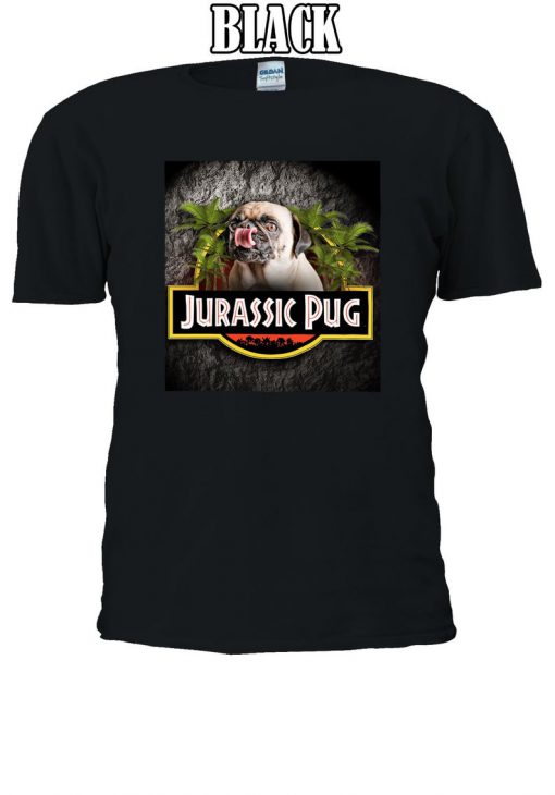 Jurassic Pug Funny Parody Urban T-shirt