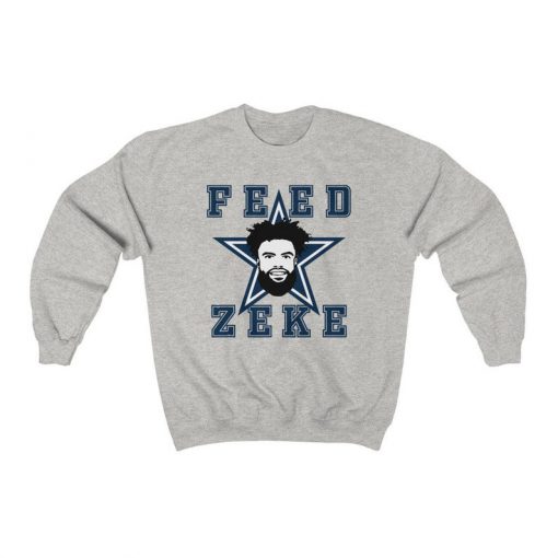 NEW!! Ezekiel Elliot Feed Zeke Dallas Cowboys Sweatshirt