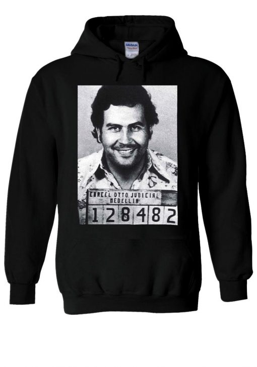 Pablo Escobar Mugshot Cocaine Hoodie