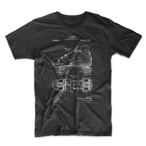 Roller Skate Patent T-Shirt 1908