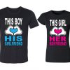 This Girl Love Her Boyfriend Couple TSHIRT This Boy Love His Girlfriend Couple Matching Valentines Tee Shirts