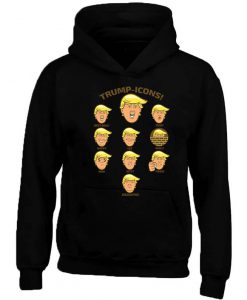 Trump Icons HOODIE President Donald Trump Icons Emoji