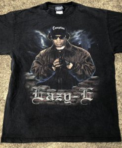 VTG Eazy-E Ruthless Records Big Logo T-Shirt Hip Hop Rap Raptees NWA Compton tshirt