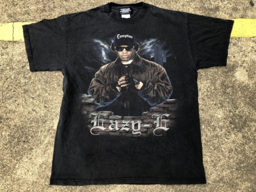 VTG Eazy-E Ruthless Records Big Logo T-Shirt Hip Hop Rap Raptees NWA Compton tshirt