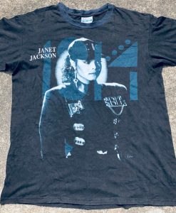 VTG Janet Jackson Rhythm Nation No Prejudice 1990 Tour T-Shirt