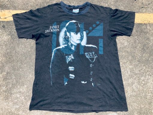 VTG Janet Jackson Rhythm Nation No Prejudice 1990 Tour T-Shirt