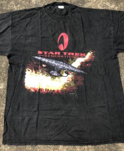 VTG Star Trek Generations 1994 Movie Promo T-Shirt