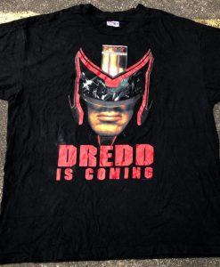 VTG Sylvester Stallone Judge Dredd is Coming Movie Promo T-Shirt