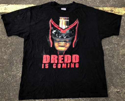 VTG Sylvester Stallone Judge Dredd is Coming Movie Promo T-Shirt