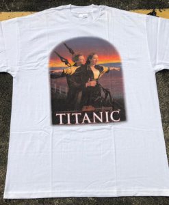 VTG Titanic 1998 Leonardo DiCaprio Kate Winslet Movie Promo T-Shirt