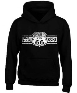 WHITE Route 66 HOODIE