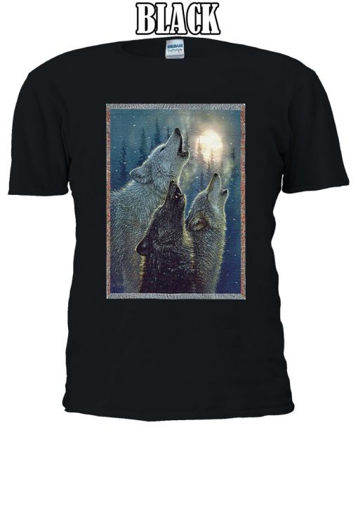 3 Wolves Artistic Cool Swag T-shirt