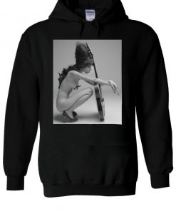 Amy Winehouse Singer Naked Guitar Hoodie