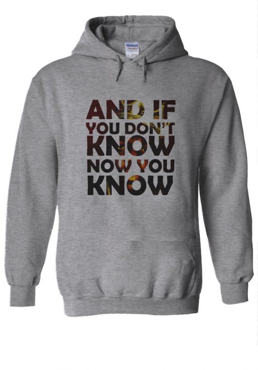 And If You Don't Know Now You Know Hoodie