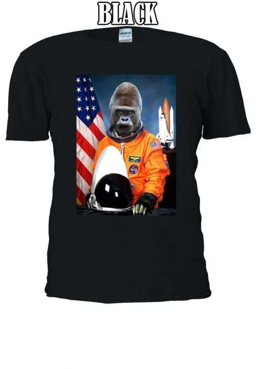 Astronaut Funny Gorilla Monkey Space T-shirt