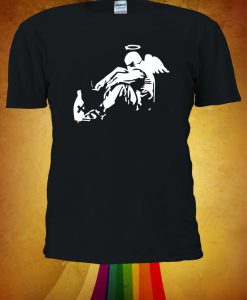 Banksy Drunken Angel T-shirt