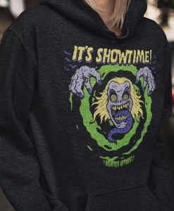 Beetlejuice It's Showtime Vintage Horror Hoodie