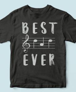 Best DAD ever, DAD music note shirt