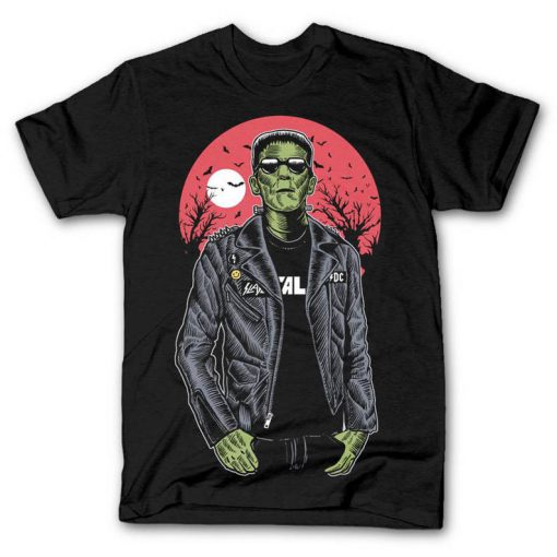 Frankenstein,punk rock , tee shirt