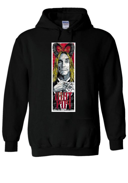 Iggy Pop The Stooges Berlin Poster Hoodie