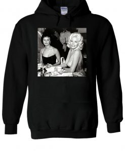 Jayne Mansfield Sophia Loren Looking Her Boobs Hoodie