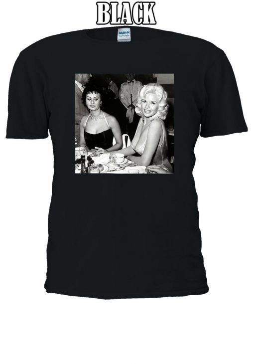 Jayne Mansfield Sophia Loren Looking Her Boobs T-shirt