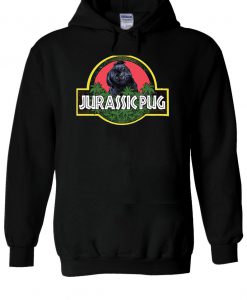 Jurassic Pug Funny Parody Urban Hoodie