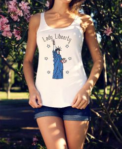 Lady libeerty 4th of July Tank, America Tanktop