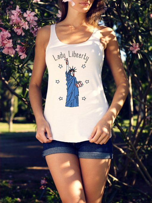 Lady libeerty 4th of July Tank, America Tanktop