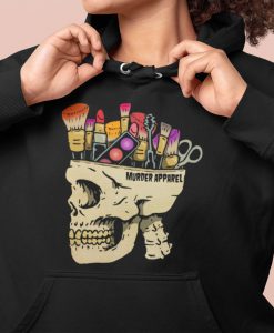 Make Up Addict Skull Gothic Hoodie