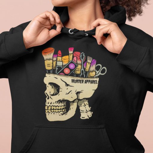 Make Up Addict Skull Gothic Hoodie