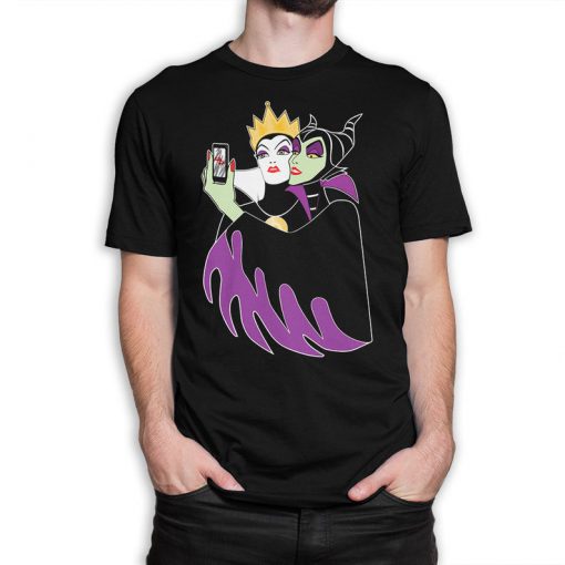 Maleficent and Evil Queen Funny Selfie T-Shirt