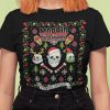 Morbid Ugly Christmas Gothic Skull T-Shirt