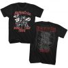 Motley Crue 1986 World Tour Front & Back Black tshirt