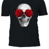 Red Roses And Skull T-shirt