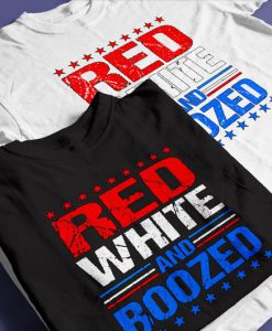 Red White and BOOZED 4th of July T-shirt