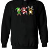 Santa Elf Reindeer Dabbing Hoodie