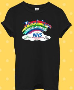 Thank you NHS Rainbow Healtcare Key Workers Hope Stay Safe T Shirt