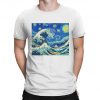 The Great Wave of Starry Night Art T-Shirt