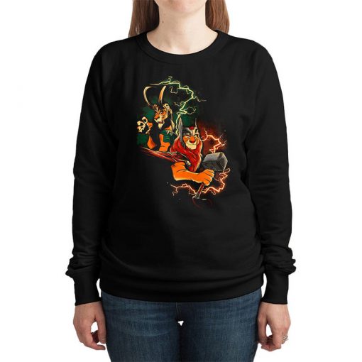 The Lion King Thor and Loki Mashup Sweatshirt