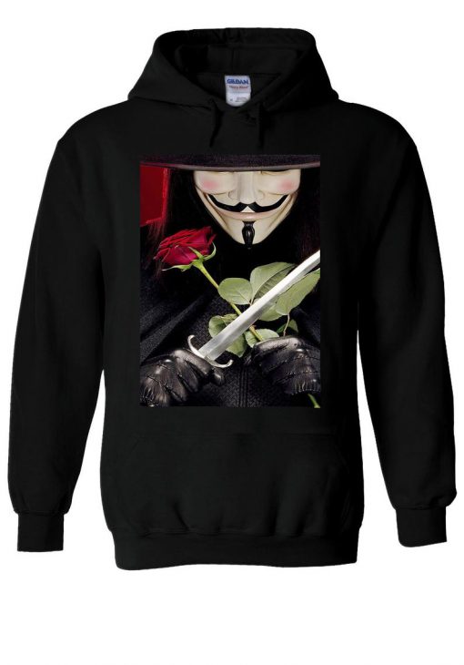 V For Vendetta Anonymous Mask Guy Hoodie