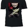 V For Vendetta Anonymous Mask Guy T-shirt